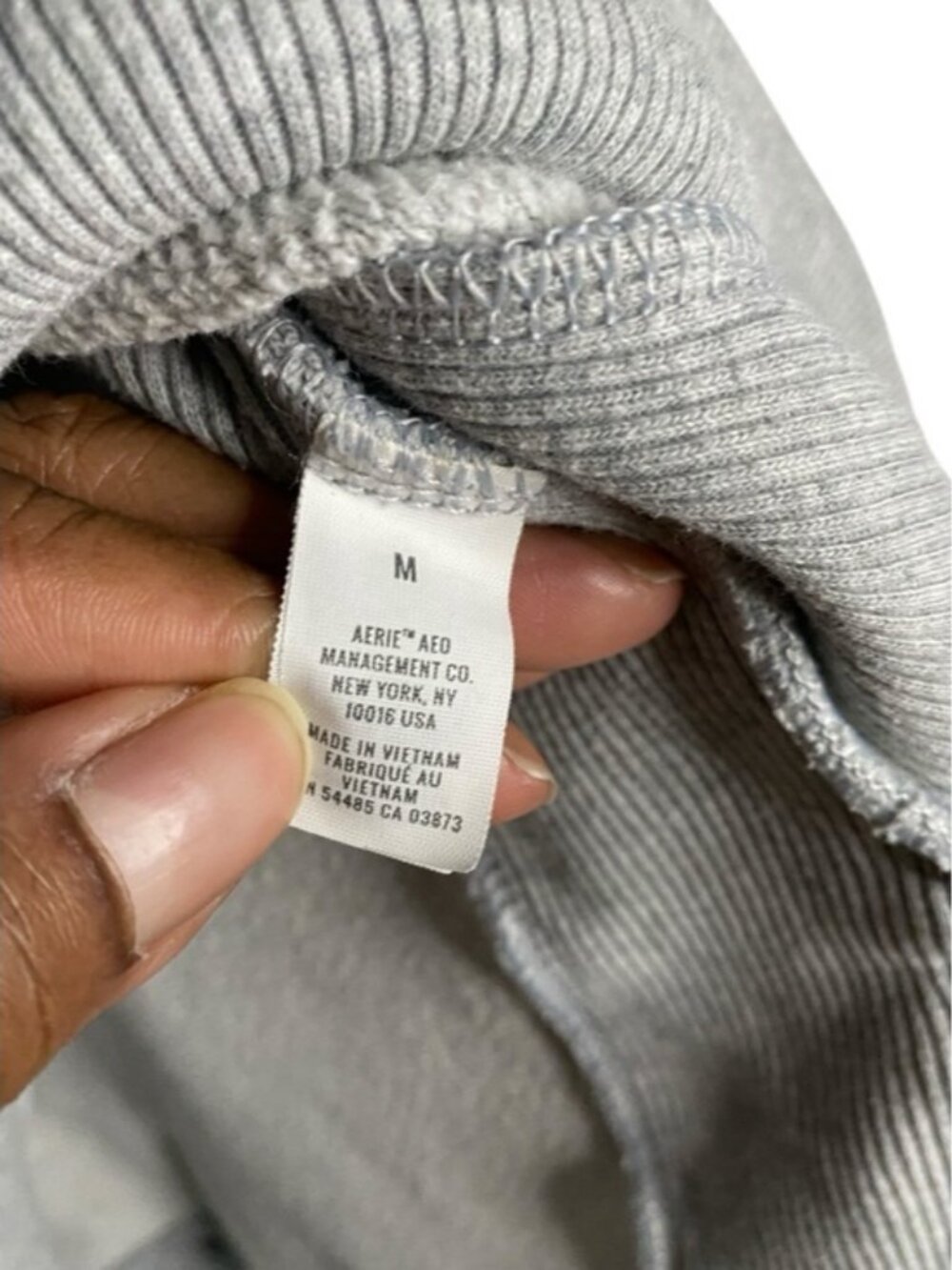 Aerie Women's Gray Oversized Crewneck Casual Wear Sweatshirt - Picture 6 of 8